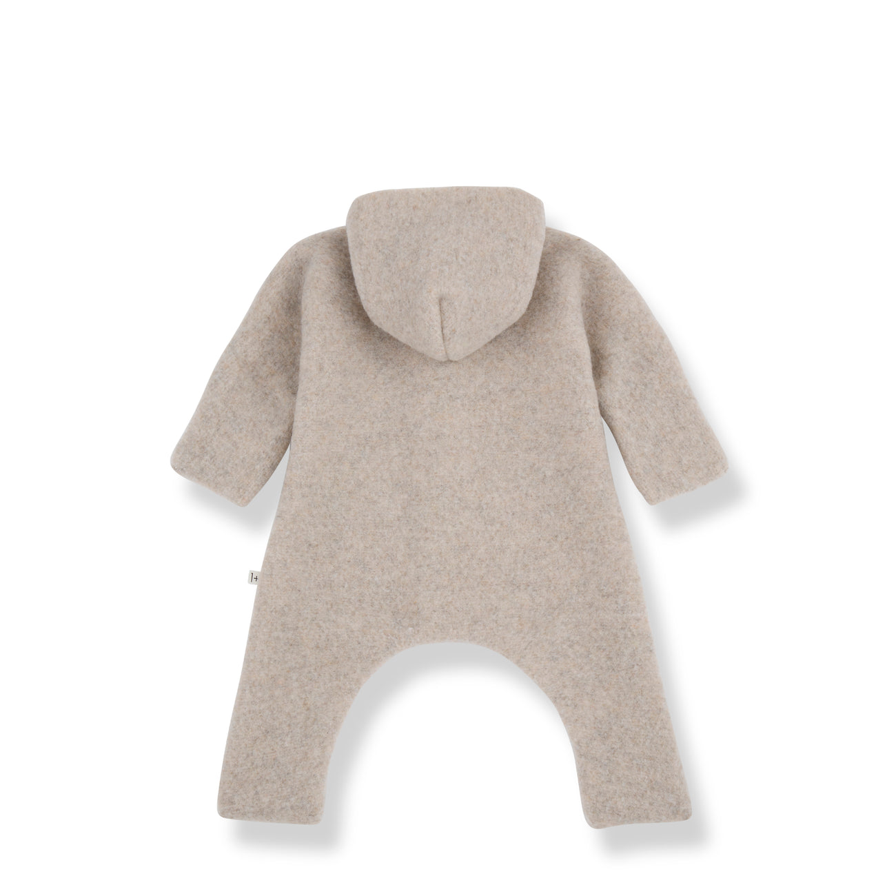 Bjorn Wool Blend Hooded Baby Pramsuit Onesie (Beige)